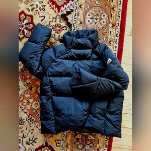 NWOT Adidas Big Baffle Down Puffer Jacket Black Women's XL